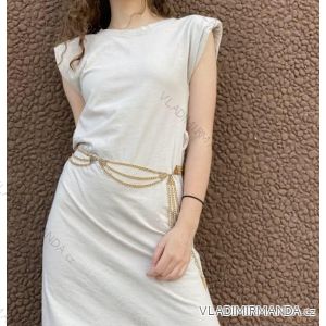 Träger Sommerstreifen Kleid Frauen (UNI S-M) ITALIENISCHE MODE IMM20315