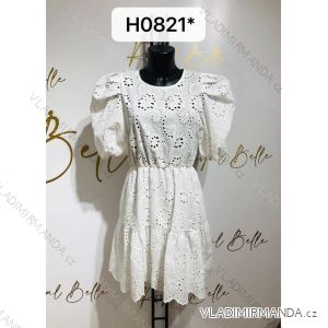 Kurzarm-Sommerkleid für Damen (UNI S-M) ITALIAN FASHION IMM20318