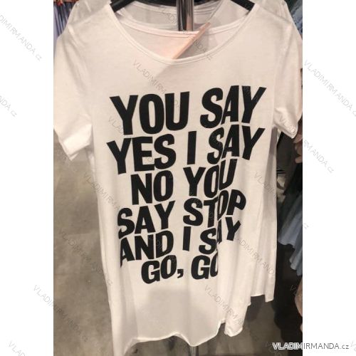 T-Shirt Kurzarm Frauen (Uni s / m) ITALIAN FASHION IM420200