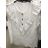 Hemdbluse kurz 3/4 Ärmel Spitze Damen (UNI SL) ITALIENISCHE MODE IM13014