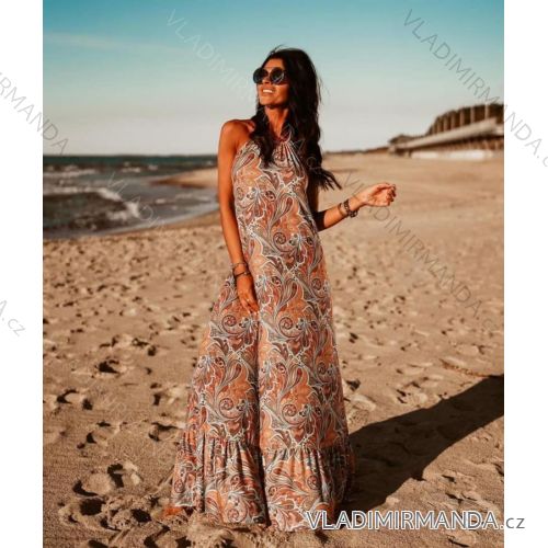 Kleidet langen Streifen der Sommerfrauen (uni sl) ITALIENISCHE Art und Weise IMM20208