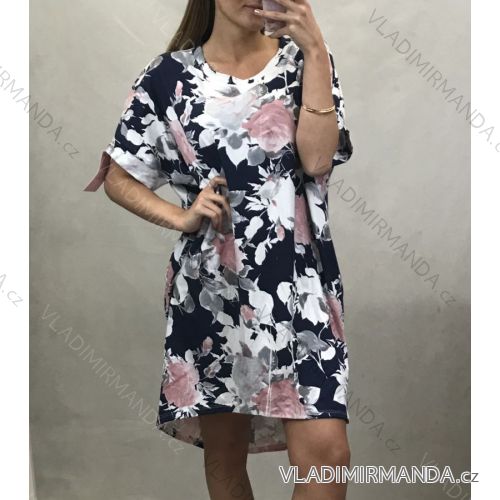 Šaty letní krátký rukáv dámské oversize (uni s/l) italská móda IM620050