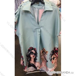Kleid mit 3/4 Ärmeltasche für Damen (uni sl) ITALIAN Fashion IM3181746