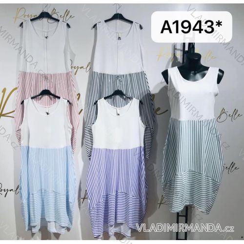 Kleid mit 3/4 Ärmeltasche für Damen (uni sl) ITALIAN Fashion IM3181746