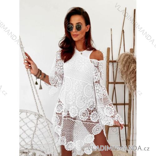 Kleid mit 3/4 Ärmeltasche für Damen (uni sl) ITALIAN Fashion IM3181746