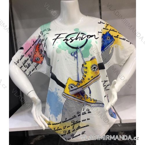 Tunika Kurzarm Damen übergroße (XL-2XL) TURKISH FASHION TME20033