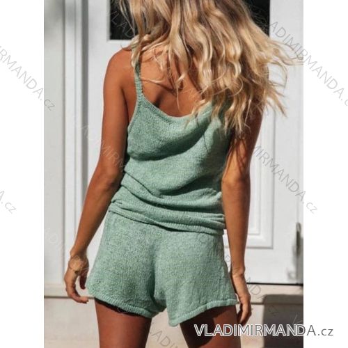 Souprava letní top a sukně květovaná dámská (UNI S-M) ITALSKÁ MÓDA IMM20C5087