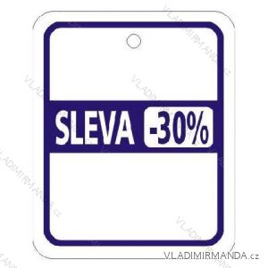 Visačky-30%, modrá barva. 100 stück / paket.