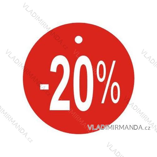 Runde Tags, ø45mm, -20%, Packung 100st. V45K20