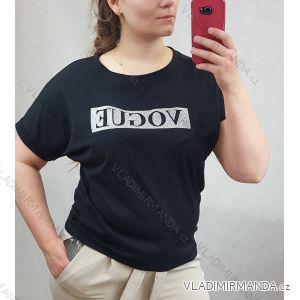T-Shirt Tunika Kurzarm Damen Mode (uni sl) IMT18615
