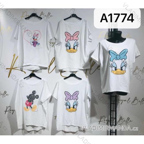 Kurzarm-T-Shirt für Damen (UNI S-M) ITALIAN FASHION IMM20305