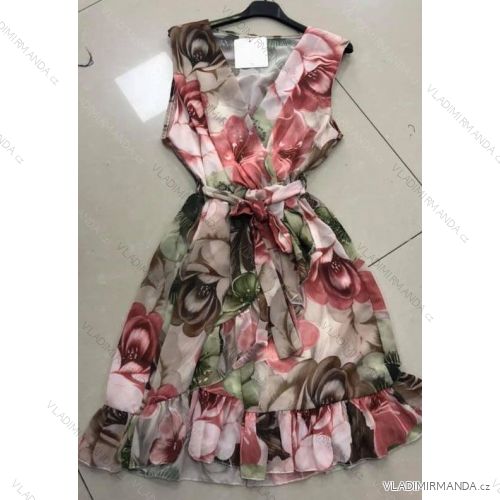 Kleid mit 3/4 Ärmeltasche für Damen (uni sl) ITALIAN Fashion IM3181746