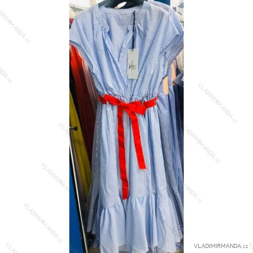 Kleid mit 3/4 Ärmeltasche für Damen (uni sl) ITALIAN Fashion IM3181746