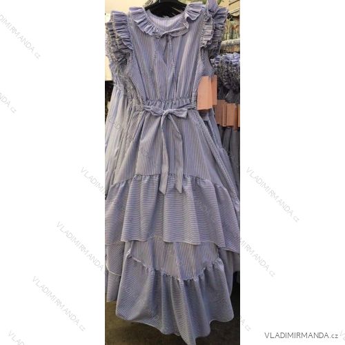 Kleid mit 3/4 Ärmeltasche für Damen (uni sl) ITALIAN Fashion IM3181746