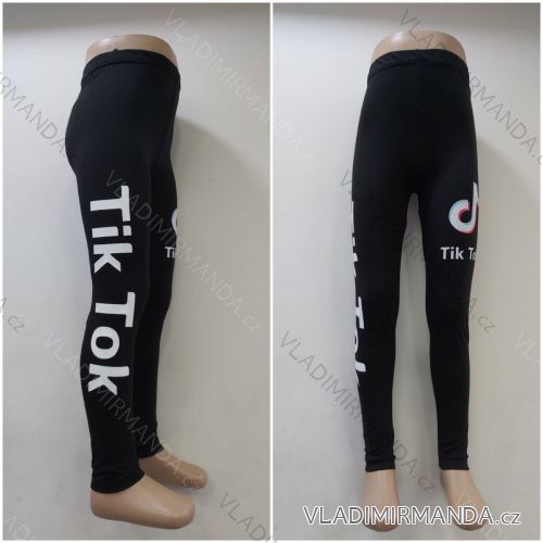 Lange Leggings mit Pailletten für Mädchen (140-164) TÜRKISCHE PRODUKTION TVB20012