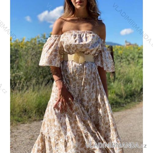 Kleid mit 3/4 Ärmeltasche für Damen (uni sl) ITALIAN Fashion IM3181746