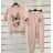 Set aus langen Jogginghosen und Kurzarm-T-Shirt für Frauen (UNI S / L) TURKISH FASHION IMK20DAISY