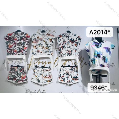 Sommer Tunika Kurzarm und lang gestreiften Rock Frauen (uni xs-m) ITALIENISCHE MODE IM119426