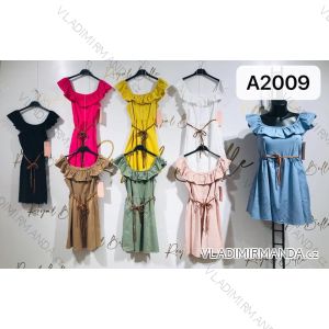 Kleid mit 3/4 Ärmeltasche für Damen (uni sl) ITALIAN Fashion IM3181746