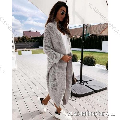 Strickjacke gestrickt Langarm Frauen (UNI S / M) ITALIENISCHE MODE IMD20CR77