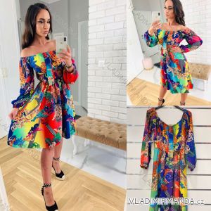 Kleid mit 3/4 Ärmeltasche für Damen (uni sl) ITALIAN Fashion IM3181746