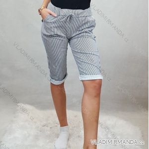 Sweatshirts 3/4 kurze Shorts Sommer Frauen (uni sl) ITALIENISCHE Mode IMC18825
