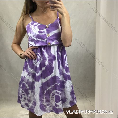 Sommerkleid auf Trägern Frauen (uni s / m) ITALIAN FASHION IM620062