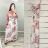 Langes Sommerkleid auf floralen Trägern Frauen (UNI S / L) ITALIAN FASHION IMK20096