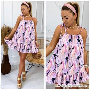 Sommerkleid mit Trägern für Frauen (UNI S / L) ITALIAN FASHION IMK20107