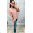 T-Shirt Kurzarm Frauen (UNI S / L) ITALIENISCHE MODE IMK20128