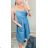 Sommer Jeanskleid an Trägern Frauen (S / L) ITALIAN FASHION IMK20134