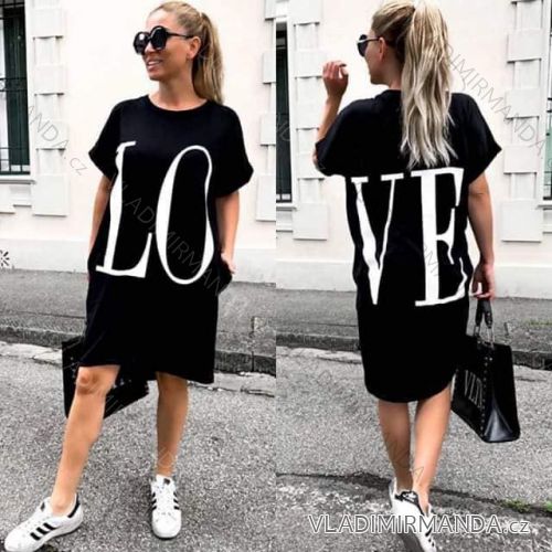 Kleid Oversize Kurzarm Damen (XL-2XL) italienische Mode IM420081