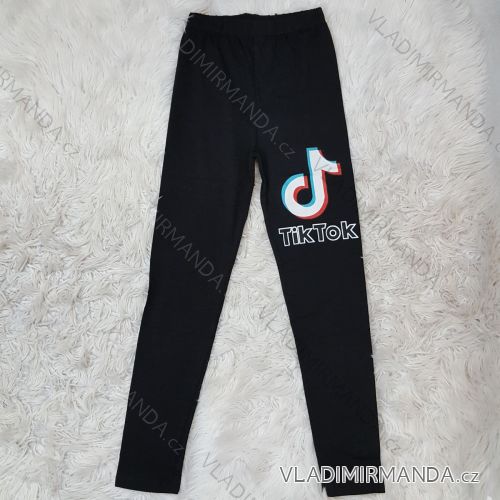 Lange Leggings mit Pailletten für Mädchen (140-164) TÜRKISCHE PRODUKTION TVB20012