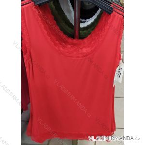 T-Shirt Sommer verlängert Damen (uni) ITALIENISCH IM720079