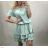 Träger Sommerstreifen Kleid Frauen (UNI S-M) ITALIENISCHE MODE IMM20315