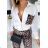 Elegantes Damen-Langarmhemd und -hosen-Set (UNI S / L) TURKISH FASHION IMK20160