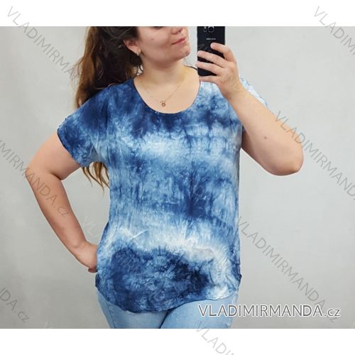 T-Shirt Kurzarm Damen Batik (uni m / xl) ITALIAN FASHION IM720150