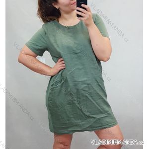 Kurzarm-Sommerkleid für Damen (uni l / 2xl) ITALIAN FASHION IM720151