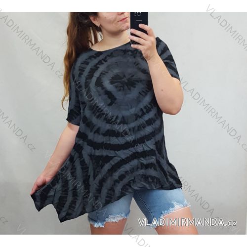 T-Shirt Kurzarm Damen Batik (uni m / xl) ITALIAN FASHION IM720155