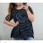 T-Shirt Kurzarm Damen Batik (uni m / xl) ITALIAN FASHION IM720155