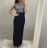 Sommerkleid mit breiten Trägern, langer Streifen für Frauen (Größe s / ml / xl) ITALIAN FASHION IM6201647