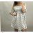 Carmen Sommerkleid Tupfen (uni s / m) ITALIENISCHE MODE IM620013
