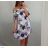 Sommerkleid mit nackten Schultern kurze Frauen (uni s / m) ITALIENISCHE MODA IM9199723