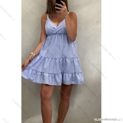 Kleid mit 3/4 Ärmeltasche für Damen (uni sl) ITALIAN Fashion IM3181746