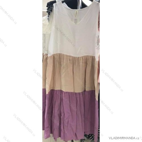 Šaty letní na ramínka dámské (UNI S/M) ITALSKÁ MÓDA IMM20586