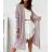 Strickjacke gestrickt dünne Feder Langarm Frauen (UNI S / L) ITALIENISCHE MODE IMK20110