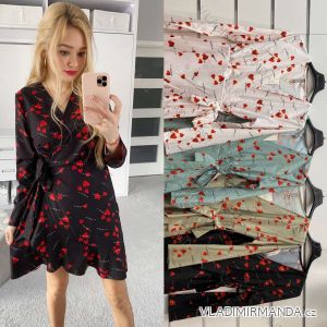 Sommerkleid Langarm geblümte Damen (UNI S / L) ITALIAN FASHION IMK20150