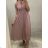 Sommer langes Satinkleid Kleid für Frauen (UNI S / M) ITALIAN FASHION IMM20774