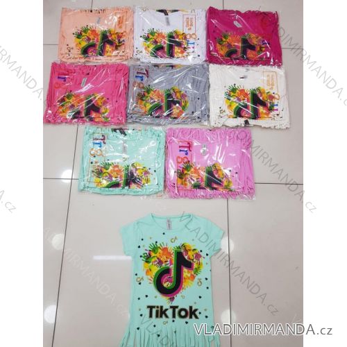 T-Shirt Kurzarm Kinder Mädchen (8-12 Jahre) TÜRKISCHE PRODUKTION TVB20011