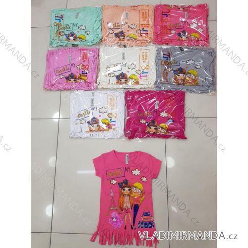T-Shirt Kurzarm Kinder Mädchen (8-12 Jahre) TÜRKISCHE PRODUKTION TVB20011